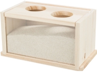 Trixie Sand bad, mus/hamster, træ, 20 × 12 × 12 cm