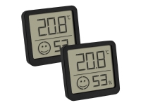 TFA-Dostmann 30.5053.01.02, Elektronisk miljøtermometer, Innendørs, Digitalt, Sort, Plast, firkant