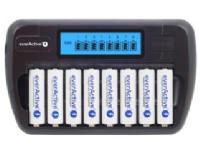 NC-800 batterilader for 8 AA/AAA batterier Strøm artikler - Batterier - Batterilader
