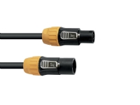 Eurolite IP T-Con XLR-anslutningskabel [1x XLR-kontakt – 1x XLR-kontakt] 3 m Svart/orange