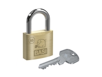 BASI 5091-0050-0034, Tradisjonell, Nøkkellås, Bruk bare én nøkkel, Messing, Sølv, Messing, Herdet stål