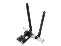 Mercusys MA86XE, Intern, Ledning & Trådløs, PCI Express, WLAN / Bluetooth, 5400 Mbit/s, Sort