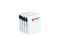Skross MUV Micro, Universal, Universal, 100 - 250 V, 50 - 60 Hz, 2,5 A, Hvit PC tilbehør - Ladere og batterier - Strømforsyningsadapter