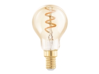 Eglo - LED-filamentlyspære - form: P45 - E14 - 4 W (ekvivalent 15 W) - varmt hvitt lys - 2000 K - ravgul Belysning - Lyskilder - Lyskilde - E14