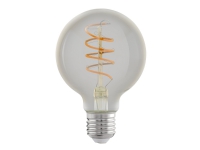 Eglo - LED-filamentlyspære - form: G80 - E27 - 4 W (ekvivalent 26 W) - klasse G - varmt hvitt lys - 2200 K Belysning - Lyskilder - Lyskilde - E27