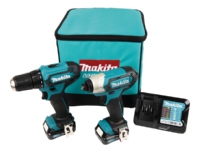 Bilde av Makita Clx224a, Trådløs Kombidrill, Trådløs Skrutrekker, Sort, Grønn, 30 Nm, 450 Rpm, 1700 Rpm, 70 Db