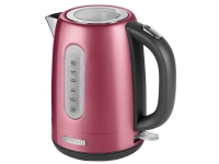 Sencor SWK 1774RD, 1,7 l, 2150 W, Rosa, Rustfritt stål, Vannivåindikator, Overopphetingsbeskyttelse