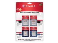 SINGER 250088002, Symaskine, Nålesæt, 70, 80, 90, Flerfarvet, 25 stk, Blister