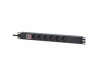 Intellinet stikkontaktlist 6x 2m kabel 1U strømbryter PC & Nettbrett - UPS - Tilbehør UPS
