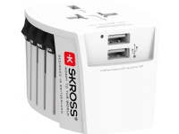 Skross 61664, Universal, Universal, 100 - 250 V, Hvit, 2,4 A, 5 V PC tilbehør - Ladere og batterier - Strømforsyningsadapter