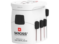 Skross 61260, Universell, Universell, 100 - 250 V, Hvit, 65 mm, 72 mm