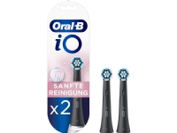 Oral-B iO Series Gentle Care Tannbørstehoveder - Svart - 2-pakning Helse - Tannhelse - Tannbørstehoder
