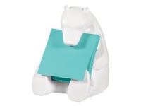 Post-It Pop-up Note Dispenser for 3 in x 3 in Notes, Bear design, White, 1 stykker, 50 ark Papir & Emballasje - Blokker & Post-It - Dispensere