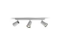 Philips myLiving Paisley tak-/veggspotlight x 3, overflatespotlight, GU10, 3 pære(r), LED, 220-240 V, aluminium