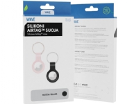 Bilde av Wave Silicone Protector With Key Ring, Apple Airtag, Black