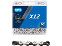 KMC X12 Sølv/Sort kjede, 12 år, 126L Sykling - Reservedeler - Utstyr