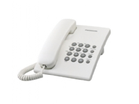 Bilde av Panasonic Kx-ts500, Analog Telefon, Kablet Håndsett, Høyttalertelefon, Hvit