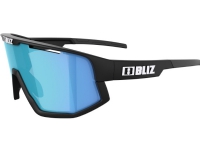 Bliz Fusion Matt Black Sunglasses, Smoke w Blue Multi