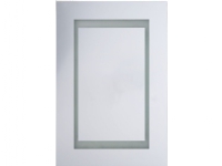 Shumee Vegghengt baderomsskap med LED-speil 40 x 60 cm hvit MALASPINA