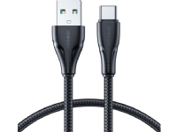 Joyroom USB-kabel Joyroom USB - USB C 3A Surpass Series-kabel for hurtiglading og dataoverføring 1,2 m svart (S-UC027A11) N - A