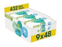 Pampers Harmonie Aqua våtservietter 0% plast 9x48 stk.