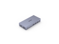 UNITEK V307A, 3840 x 2160 piksler, 4K Ultra HD, Grå PC tilbehør - KVM og brytere - Switcher