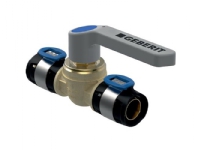Geberit FlowFit kugleventil med betjeningshåndtag: CuZn21Si3P, d=20mm
