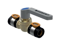Geberit FlowFit kugleventil med betjeningshåndtag: CuZn21Si3P, d=50mm