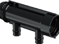 Uponor Q&E PPM fordelerrør 1''. 2x16mm til pex-a. Uden ringe.