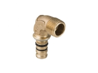 Geberit Mepla bend 90° med utvendig gjenge d=20 mm R=1/2