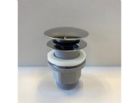 Bilde av Ideal Standard 1 1/4 Forkromet Push Open Bundventil I Plast Med Topcover I Rustfrit Stål