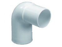 Purus vinkel i 90 grader med indstik muffe/spids Ø32 mm i hvid PP Rørlegger artikler - Baderommet - Tilbehør for håndvask