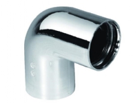 Vinkel 90° forkromet Purus Ø 32 mm indstik PP Rørlegger artikler - Baderommet - Tilbehør for håndvask