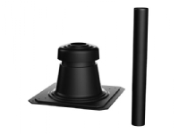 Bosch 60 mm skorstenstop, 400 x 400 mm, sort