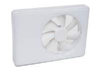 Duka SmartFan TH - PVC, Hvid, Ø100/125 mm, Fugt- og tidsstyring Ventilasjon & Klima - Baderomsventilator