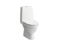 Bilde av Laufen Kompas Skruemonteret Toilet Med Skjult S-lås Og åben Skyllekant Samt Clean Coat Belægning