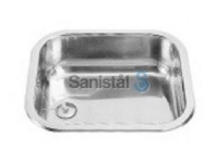 Produktfoto för Intra Juvel köksbänk K400 400 x 340 mm rostfritt stål med propp