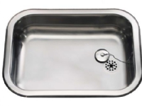 INTRA JUVEL Juvel BK480-R01 børstet rustfri køkkenvask 48x34 cm med prop og overløb samt til nedfældning Rørlegger artikler - Kjøkken - Kjøkkenvasker