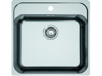 Stålvask m/bagplade SRX 210-50 TL Rørlegger artikler - Kjøkken - Kjøkkenvasker