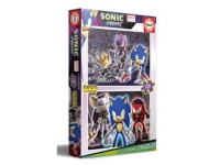Produktfoto för Educa Sonic Prime Neon Pussel  (2x100-bitar)