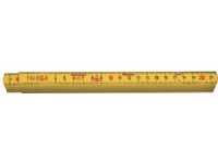 HULTAFORS Tommestok 2m 10led gul, fremstillet i glasfiberforstærket polyamid,15mm bred, med mm på begge sider Verktøy & Verksted - Til verkstedet - Måleutstyr