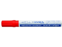Lyra industrimarker 3mm rød - m/hurtigttørrende maling og indvendig kugle Rørlegger artikler - Rør og beslag - Trykkrør og beslag