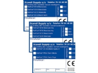 SCANDI SUPPLY Labels til brandgennemføringer i væg og etageadskillelser. Pakke á 10 stk Rørlegger artikler - Verktøy til rørlegger - Diverse rørlegger