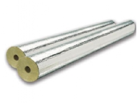 Rockwool 800 armeret alubelagt rørskål. 35mm x 60mm isoleringstykkelse. Længde 1 meter. 5 meter pr kasse.