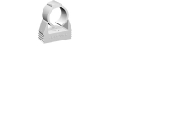 WALRAVEN Plastklips hvid Ø14-16mm. Maks. tilladte belastning 200N. Til fastgørelse af rør til EL og VVS installationer i væg, loft eller gulv Rørlegger artikler - Rør og beslag - Røroppheng & fester