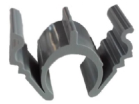 Rille clips PRO.Til fastgørelse af 20 mm rør i udfræste riller. Medium flex. - (50 stk.) Klær og beskyttelse - Arbeidsklær - Undertøy