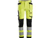 Bilde av Snickers Arbejdsbuks Str. 50 - Hi-vis Gul/sort Kl. 2 - Normal Lgd. Med Stretch - 6243