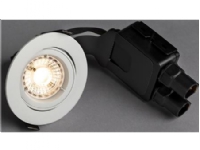 Comfort Quick Outdoor LED-downlight GU10 Hvid 3000K, 470 lm, 5,8W, 36° spredning, tilt 30°. Hulmål Ø85mm. IP23 PROFESSIONEL Utendørs lamper