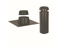 SABETOFLEX Sabeto taghætte 160, længde 600 mm, taghældn. 0-9°, sort/sort med stålinddækning (2 ks. med rør og inddækning). Leveres UDEN bæring. Diverse