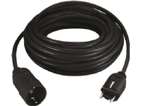 Bilde av Solamagic Enkelt Styk Sikkerehedsforlænger-kabel Med Schücko Beskyttelseskobling For Udendørsbrug, 5 Meter - Farve: Sort